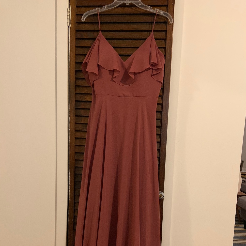 Jenny Yoo Mila dress in Cinnamon Rose